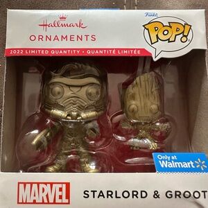 Hallmark Gold Marvel Ornament Duo